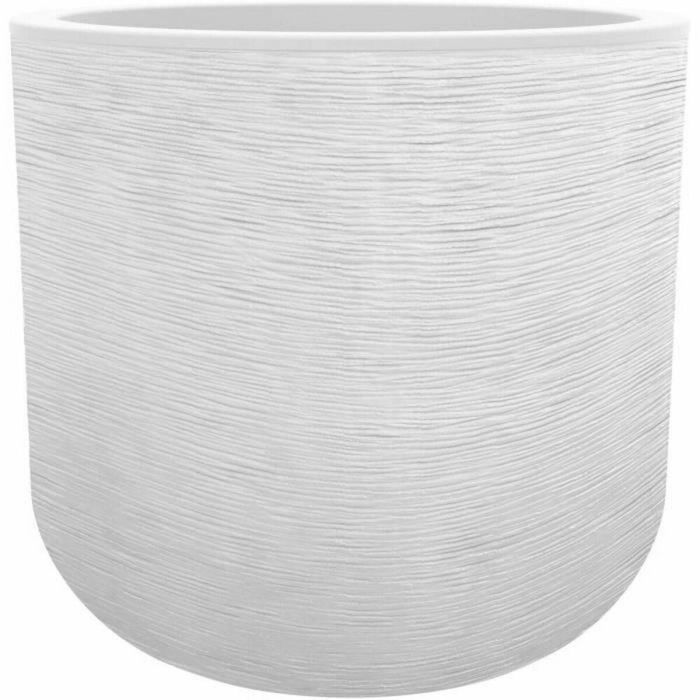 EDA PLASTIQUE - Maceta redonda 50 cm Graphit'Up - 67 L - Blanco cal