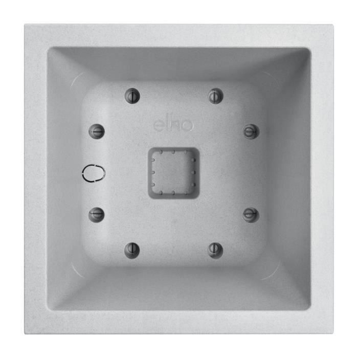 Elho ELH8711904499280 Jardinera Vivo Next Square 30 Gris, Ø 30 x H 29 cm, interior/exterior, 100% reciclado 3