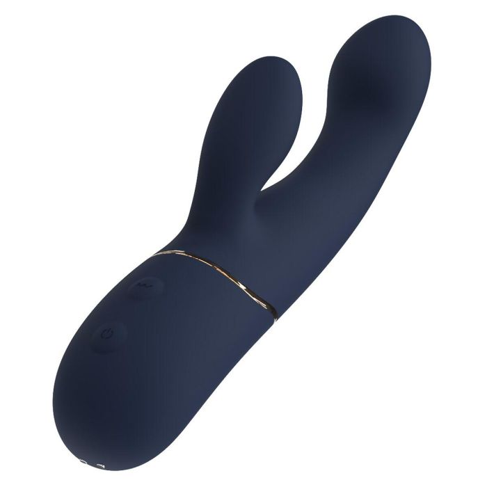 Vibrador Doble Estimulación Dream Toys Goddess Collection Azul 5 Vibrador Doble Estimulación Dream Toys Goddess Collection Azul 5