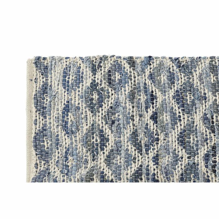 Alfombra DKD Home Decor Azul Blanco (120 x 180 x 1 cm) 1