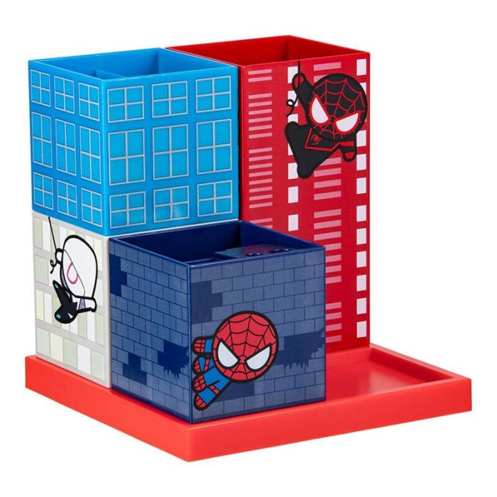 Paladone Organizador de Escritorio Modular Spider-Man con Sacapuntas y Base Rotatoria 6 Paladone Organizador de Escritorio Modular Spider-Man con Sacapuntas y Base Rotatoria 6