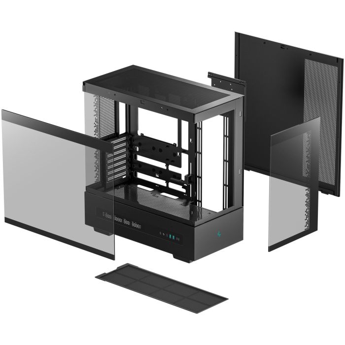 DeepCool CH690 DIGITAL Torre PC ATX/Micro-ATX/Mini-ITX Negro con Ventana Lateral Vidrio Templado y Pantalla LCD 10