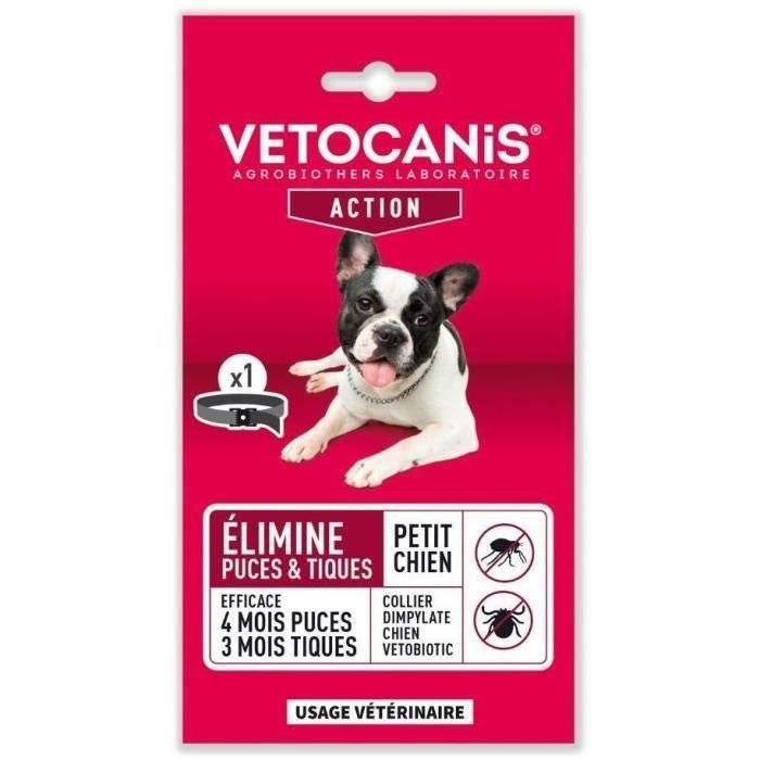 VETOCANIS Collar antipulgas y garrapatas para perros pequeños de hasta 10 kg - 4 meses de protección VETOCANIS Collar antipulgas y garrapatas para perros pequeños de hasta 10 kg - 4 meses de protección