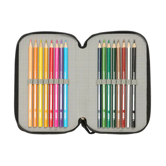 Safta Plumier Escolar Triple Cremallera 37 Piezas Avengers 195x125x55 mm 4