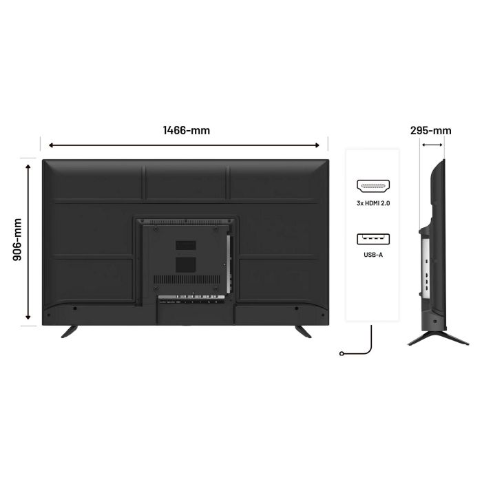 JAPANNEXT JN-IPS650UHD60F Monitor 4K Ultra HD de 65" (165.1 cm) IPS 60Hz con Altavoces, HDR, HDMI, USB, WLAN y Negro 2 JAPANNEXT JN-IPS650UHD60F Monitor 4K Ultra HD de 65" (165.1 cm) IPS 60Hz con Altavoces, HDR, HDMI, USB, WLAN y Negro 2