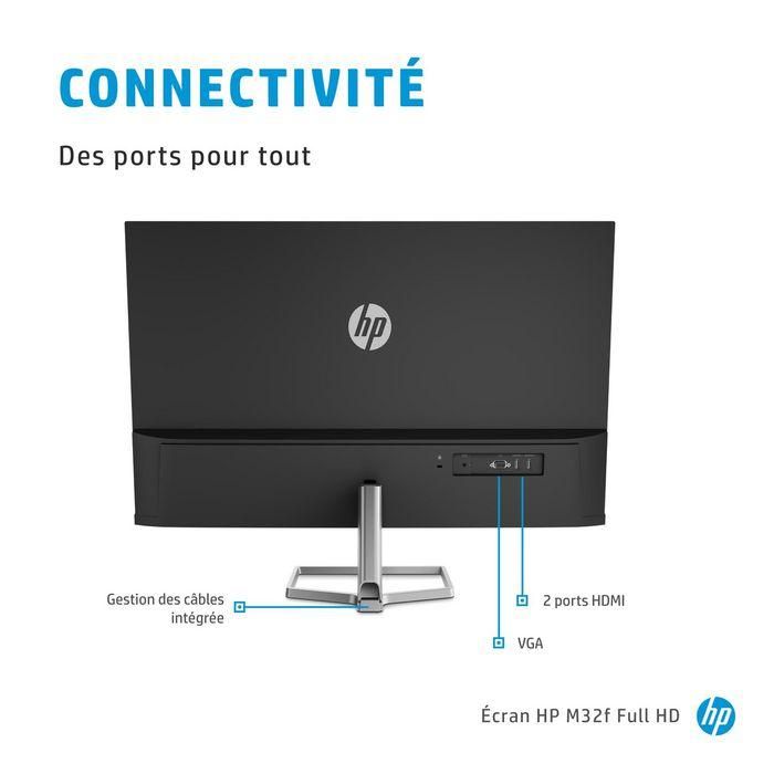 HP M32f Monitor FHD de Escritorio, Pantalla de Alta Definición para Confort Visual y Productividad, Diseño Moderno y Sostenible 13 HP M32f Monitor FHD de Escritorio, Pantalla de Alta Definición para Confort Visual y Productividad, Diseño Moderno y Sostenible 13