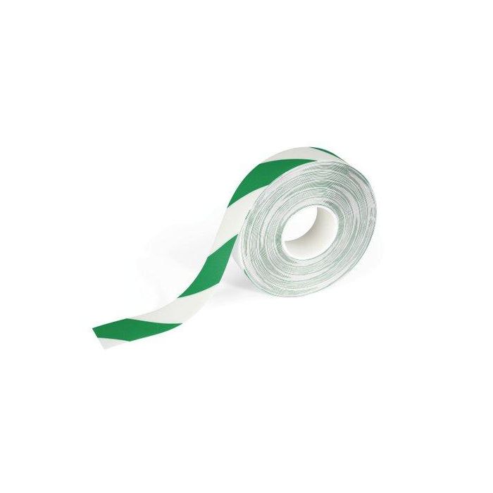 Marcaje Suelo Durable Duraline Strong Autoadhesivo Cinta Verde/Blanco