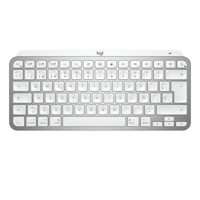 Teclado Logitech 920-010523 Blanco Gris Plateado Qwerty Español