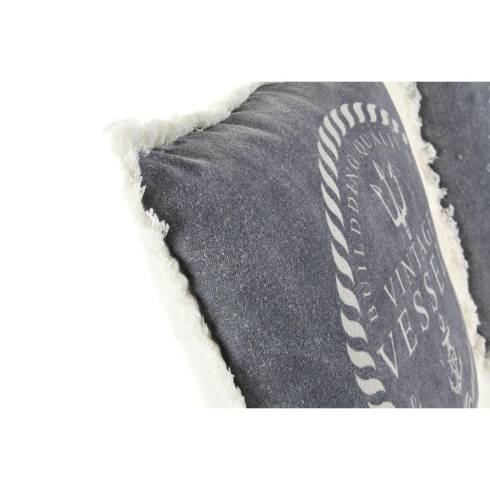 Cojin Mediterraneo DKD Home Decor Azul Blanco 10 x 45 x 45 cm (2 Unidades) 4 Cojin Mediterraneo DKD Home Decor Azul Blanco 10 x 45 x 45 cm (2 Unidades) 4
