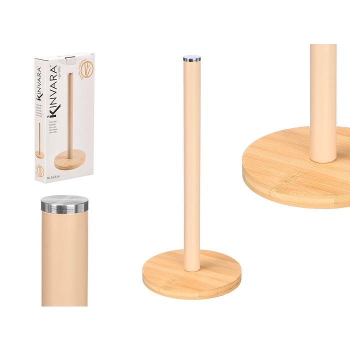 Portarrollo Base Bambu Beige Kinvara 32x4x15cm (Set de 12) 0 Portarrollo Base Bambu Beige Kinvara 32x4x15cm (Set de 12) 0