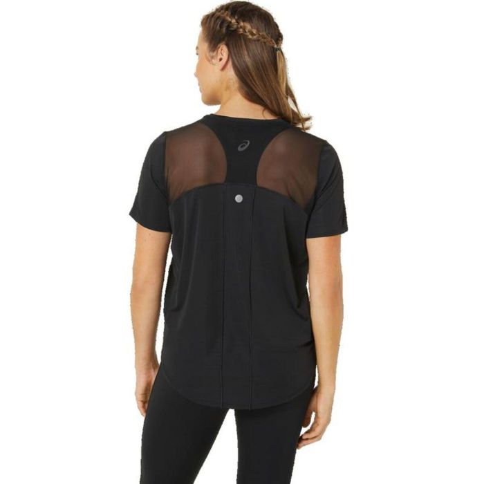 Camiseta de Manga Corta Mujer Asics Road Negro Camiseta de Manga Corta Mujer Asics Road Negro