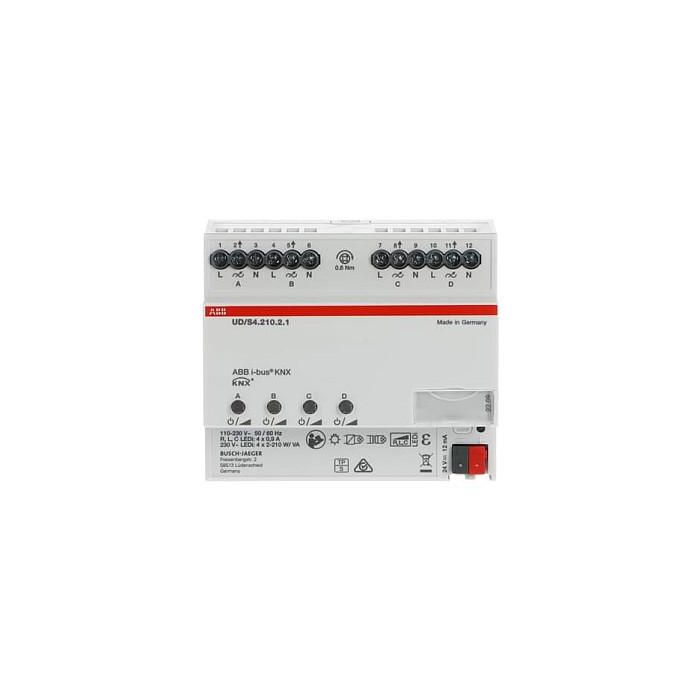 ABB UD/S4.210.2.1 Dimmer LED KNX, 4 x 210 W/VA, 230 V, Blanco, para Busch-Installationsbus, Control de Energía 2 ABB UD/S4.210.2.1 Dimmer LED KNX, 4 x 210 W/VA, 230 V, Blanco, para Busch-Installationsbus, Control de Energía 2