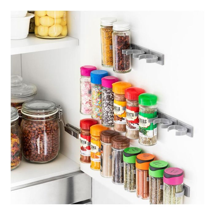 Organizador de Especias Adhesivo y Divisible Jarlock x20 InnovaGoods 3 Organizador de Especias Adhesivo y Divisible Jarlock x20 InnovaGoods 3