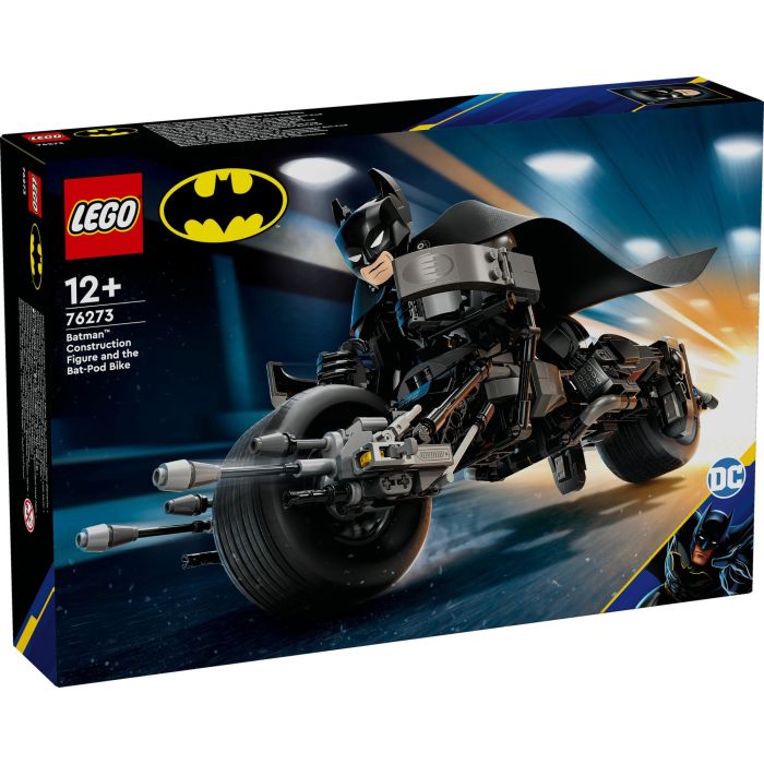 LEGO 76273 DC Batman: Minifigura de Batman y motocicleta Bat-Pod para construir 10 LEGO 76273 DC Batman: Minifigura de Batman y motocicleta Bat-Pod para construir 10