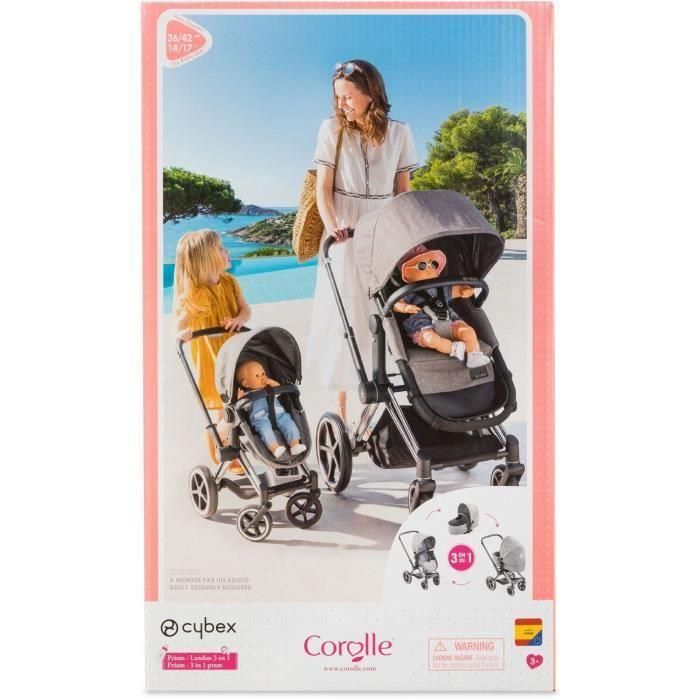 Cochecito Cybex X Corolle Combo 3 en 1 para bebé de 36 cm y 42 cm 1 Cochecito Cybex X Corolle Combo 3 en 1 para bebé de 36 cm y 42 cm 1