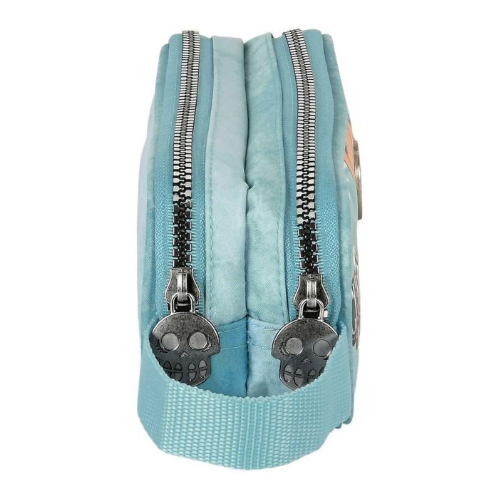 Estuche Escolar Catrinas Claire, Noelia & Lila Azul (21 x 8 x 6 cm) 2