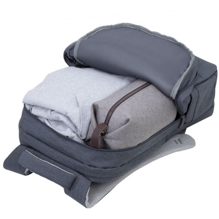 Rivacase 7567 Mochila Portátil 17.3 Pulgadas Prater - Protección Antirrobo, Carga USB, Gris Oscuro 10 Rivacase 7567 Mochila Portátil 17.3 Pulgadas Prater - Protección Antirrobo, Carga USB, Gris Oscuro 10