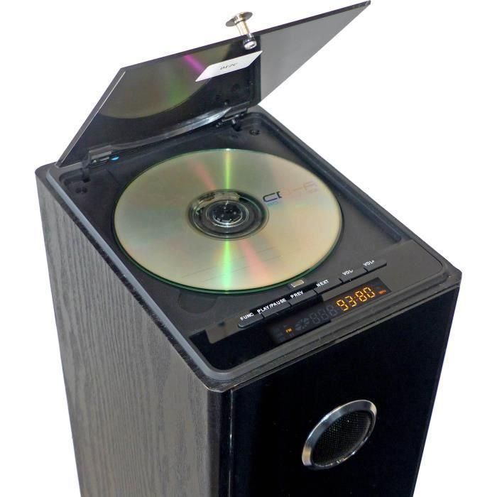 Torre de sonido Bluetooth INOVALLEY HP33-CD - Reproductor de CD - Negro 2 Torre de sonido Bluetooth INOVALLEY HP33-CD - Reproductor de CD - Negro 2