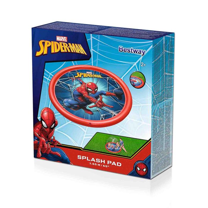Bestway Piscina Hinchable con Aspersor Spiderman D165 cm +2 Años Jardin 98792 22