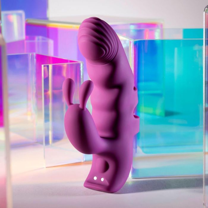 Vibrador Doble Estimulación Evolved Playboy Morado 14 Vibrador Doble Estimulación Evolved Playboy Morado 14
