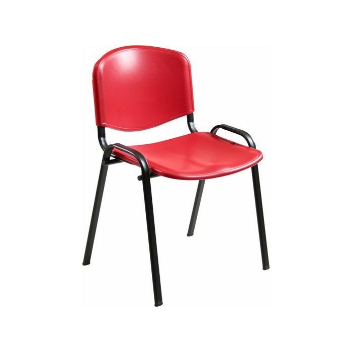 Unisit Silla Confidente Dado Plástico Roja Unisit Silla Confidente Dado Plástico Roja
