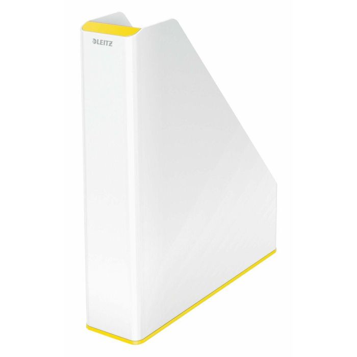 Revistero Leitz Amarillo Blanco A4 Poliestireno 7,3 x 31,8 x 27,2 cm 2