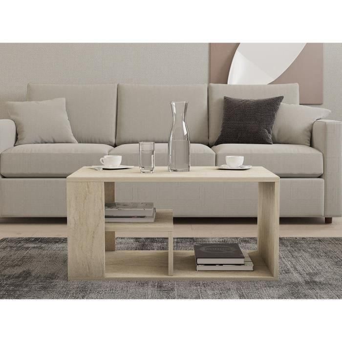 Mesa de centro rectangular EROS de travertino - 80 x 50 x 40 cm - CAL1738350732989 3 Mesa de centro rectangular EROS de travertino - 80 x 50 x 40 cm - CAL1738350732989 3