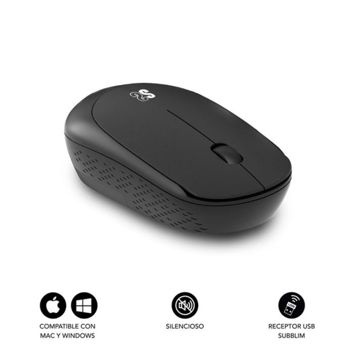 SUBBLIM Raton Business Plus Silencioso inalambrico 2.4G 1200 DPI Negro 1 SUBBLIM Raton Business Plus Silencioso inalambrico 2.4G 1200 DPI Negro 1