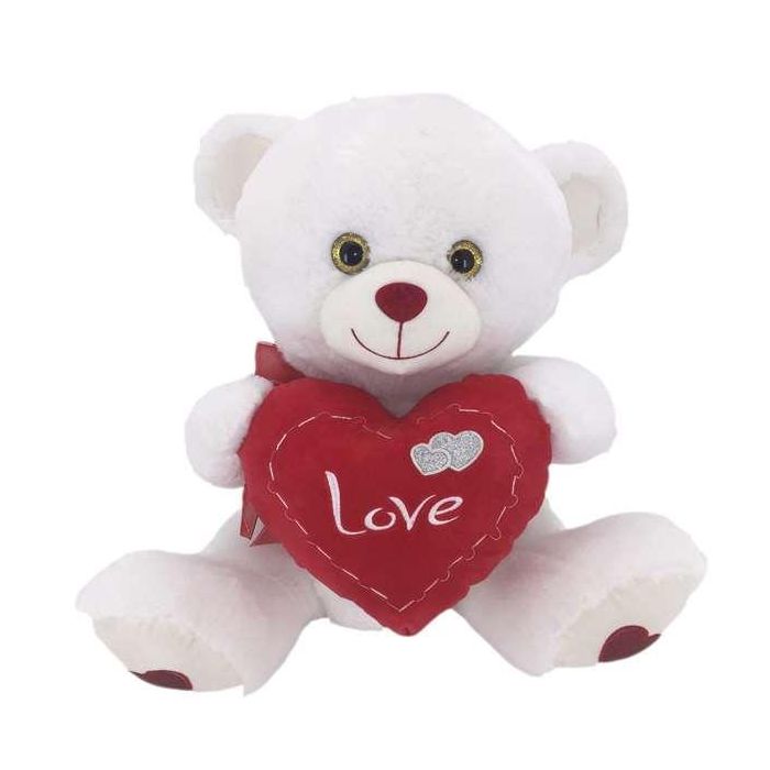 Peluche oso corazon con pespuntes 50 cm Peluche oso corazon con pespuntes 50 cm