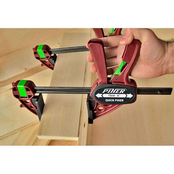 Piher Pih52630 Sargento Monomanual Quick Extra 30 cm, Presión 150 kg, Reversible Fácilmente con un Solo Clic, Ligero y Fácil de Usar con Una Sola Mano 2