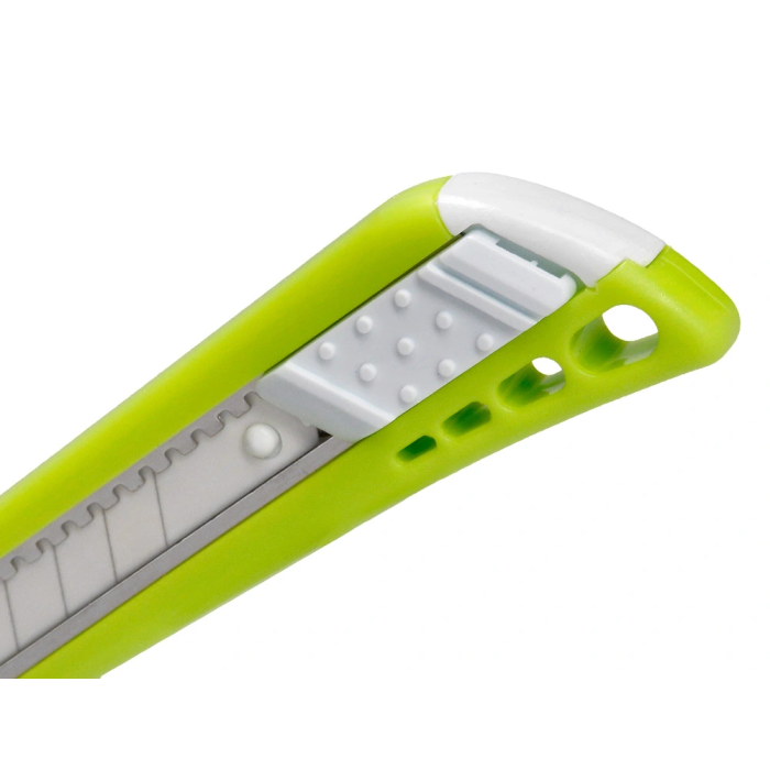 Q-connect Cúter de Plástico Ancho con Guía Metálica y Cuchilla de Cerámica 18 mm xd-43 Blíster 1 Unidad 4