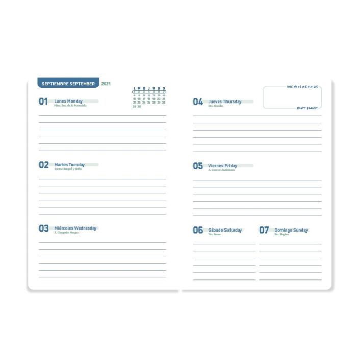 Agenda Escolar Liderpapel 25- 26 Espiral Basic Azul Oscuro Semana Vista A5 Bilingüe Papelfsc 70 gr 3 Agenda Escolar Liderpapel 25- 26 Espiral Basic Azul Oscuro Semana Vista A5 Bilingüe Papelfsc 70 gr 3