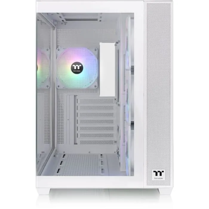 Thermaltake View 380 TG ARGB Snow - Caja de PC Semitorre ATX con Cristal Templado, Blanco - THE4711475645301