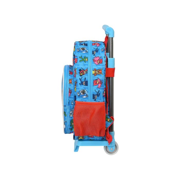 Mochila Escolar con Ruedas PJ Masks 26 x 34 x 11 cm Azul 2