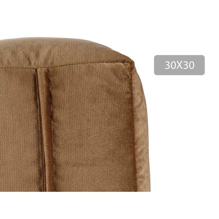 Puff Cuadrado Terciopelo 30X30Cm Marron Giftdecor (4 Unidades) 3 Puff Cuadrado Terciopelo 30X30Cm Marron Giftdecor (4 Unidades) 3