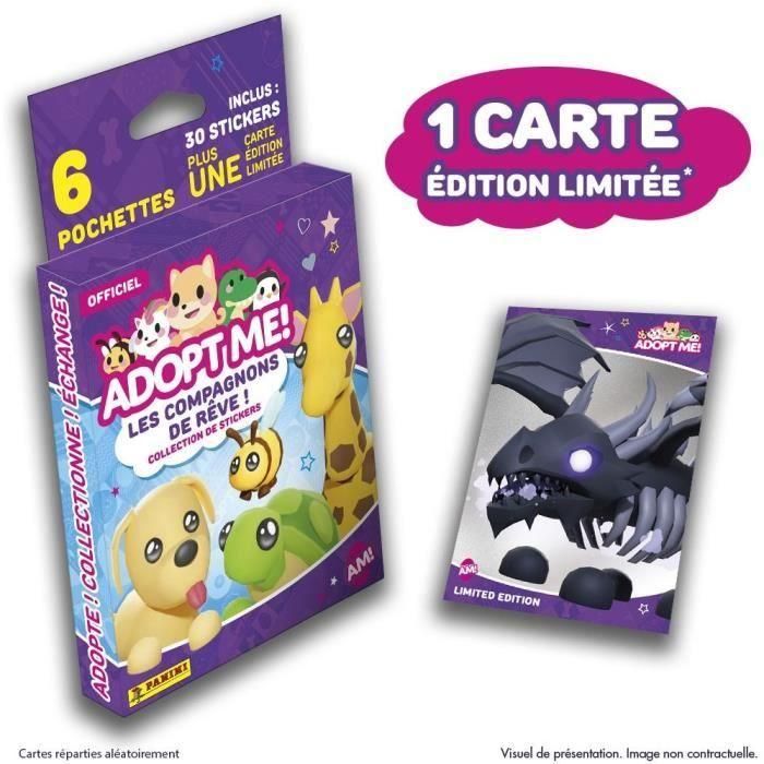 Panini PAN8051708021172 Pegatinas ¡Adoptame! Roblox, Blíster 6 bolsillos, 1 tarjeta edición limitada, 35 pegatinas 1