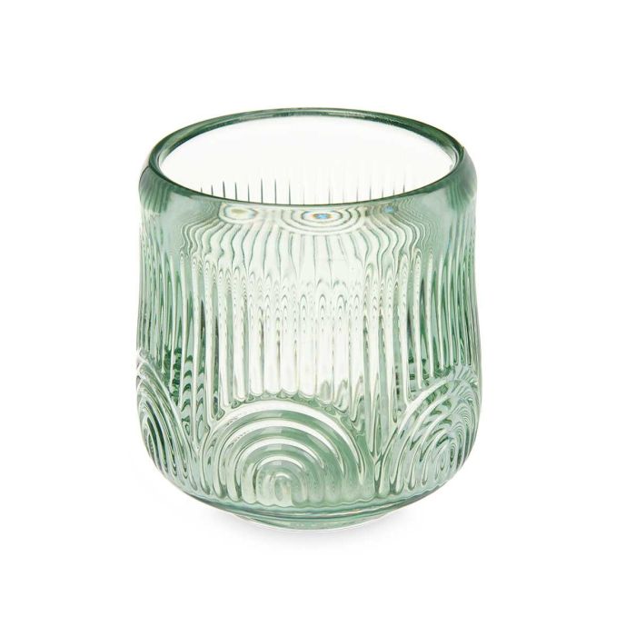 Portavelas Círculo Raya Grande Verde Giftdecor 9x9.5x9 cm Cristal (12 Unidades) 1 Portavelas Círculo Raya Grande Verde Giftdecor 9x9.5x9 cm Cristal (12 Unidades) 1