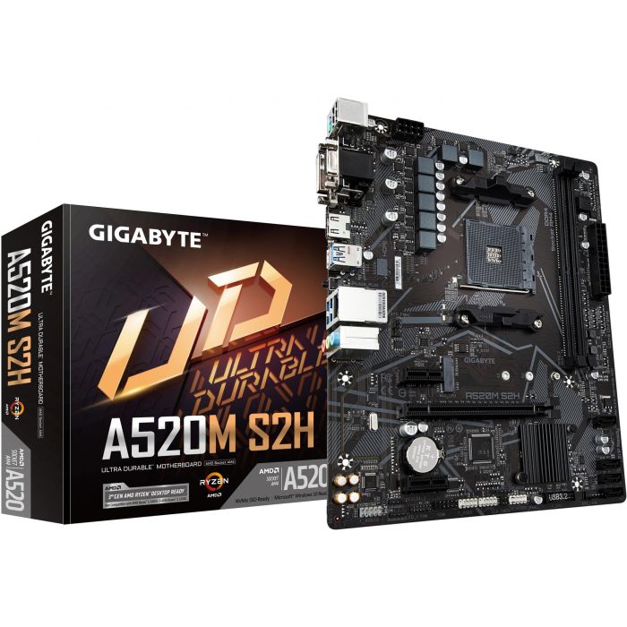 Gigabyte Placa Base A520M S2H Socket AM4 Micro ATX
