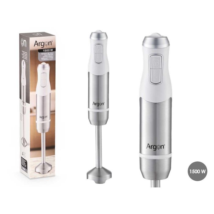 Batidora Argon Acero Blanca 1500W - 6.7x38.5x6.7 cm (12 Unidades) Batidora Argon Acero Blanca 1500W - 6.7x38.5x6.7 cm (12 Unidades)