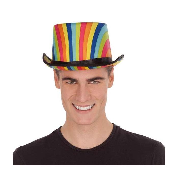 My Other Me Chistera Arco Iris Multicolor 58 cm para Adulto 100% Poliéster 0 My Other Me Chistera Arco Iris Multicolor 58 cm para Adulto 100% Poliéster 0