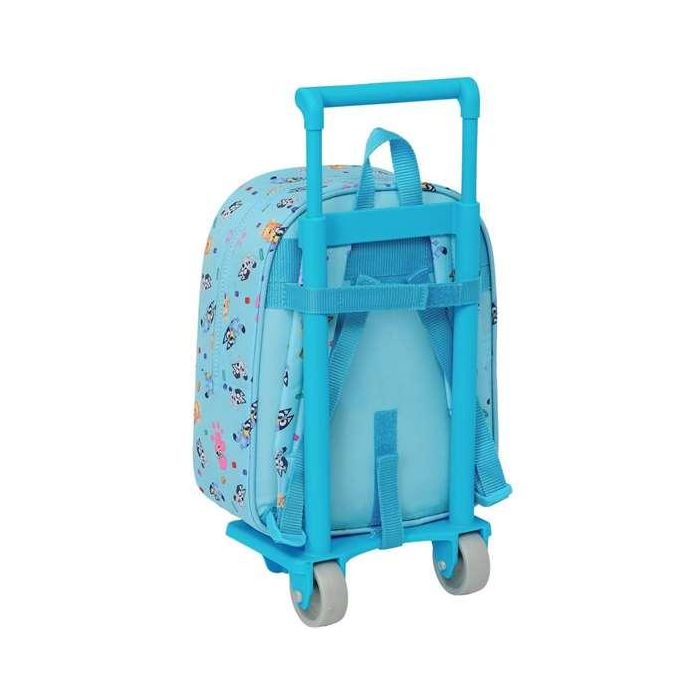 Mochila Escolar con Ruedas Bluey Azul cielo 22 x 27 x 10 cm 3 Mochila Escolar con Ruedas Bluey Azul cielo 22 x 27 x 10 cm 3