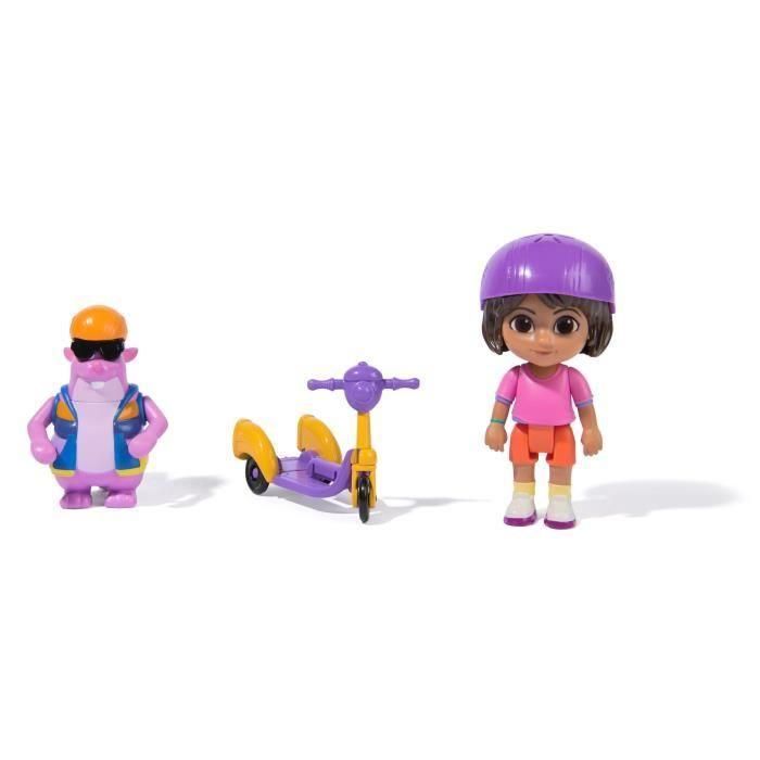 Spin Master 6073671 Pack Figuras Dora la Exploradora y Tico con Patinete Articuladas, +3 años 2