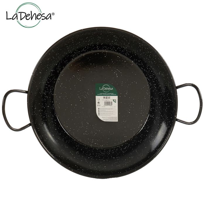 Sartén Honda Esmaltada La Dehesa 45 cm, Acero Esmaltado, Negro (3 Unidades) 1 Sartén Honda Esmaltada La Dehesa 45 cm, Acero Esmaltado, Negro (3 Unidades) 1