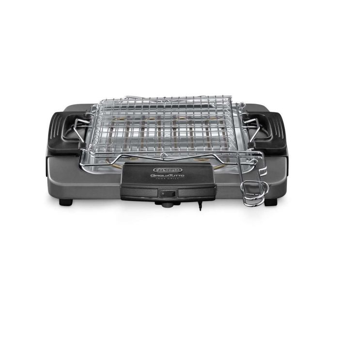Delonghi BQ60.X Barbacoa Eléctrica 1900W, Doble Rejilla Ajustable, Bandeja Extraíble, Apta para Exterior 4