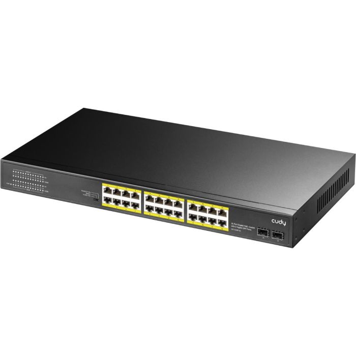 Cudy GS1028PS2 Switch Gigabit Ethernet 24 Puertos (10/100/1000) con Energía sobre Ethernet (PoE) y Montaje en Rack Negro 2 Cudy GS1028PS2 Switch Gigabit Ethernet 24 Puertos (10/100/1000) con Energía sobre Ethernet (PoE) y Montaje en Rack Negro 2