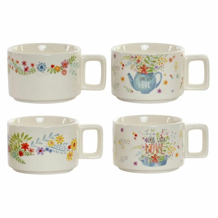 Cafe Shabby DKD Home Decor Multicolor 10.5 x 25 x 13.5 cm Set de 4 3