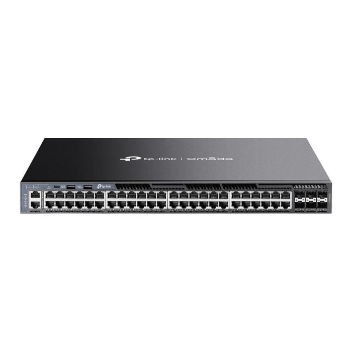 TP-Link SG6654X Switch Omada Gigabit gestionable Nivel 3 (L3), 48 puertos RJ45 + 6 Slots SFP+ 10G, para Stacking, gestionado por Cloud TP-Link SG6654X Switch Omada Gigabit gestionable Nivel 3 (L3), 48 puertos RJ45 + 6 Slots SFP+ 10G, para Stacking, gestionado por Cloud