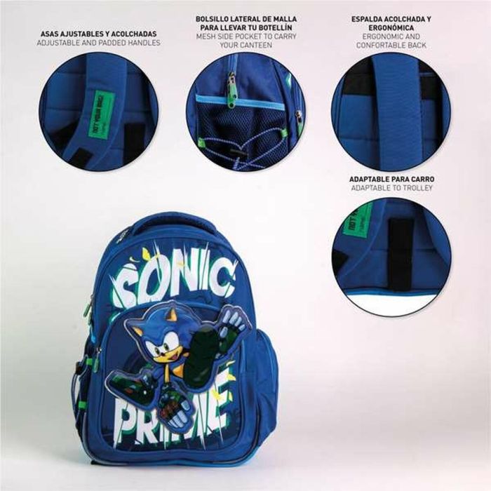Mochila escolar mediana 42 cm sonic prime 3.3 x 4.2 x 42.0 cm 1 Mochila escolar mediana 42 cm sonic prime 3.3 x 4.2 x 42.0 cm 1
