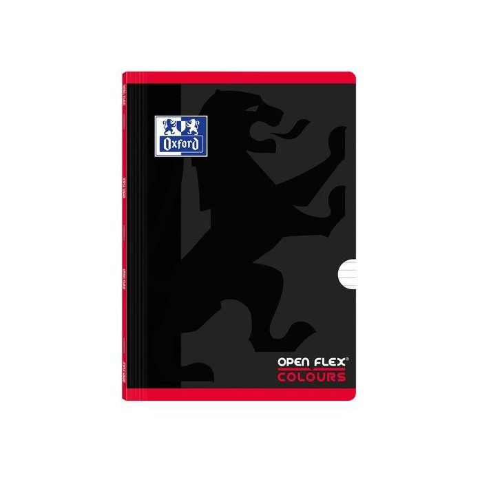 Libreta Grapada Oxford School Openflex Colours A4 48H Con Banda Horizontal Rojo (Set de 10)