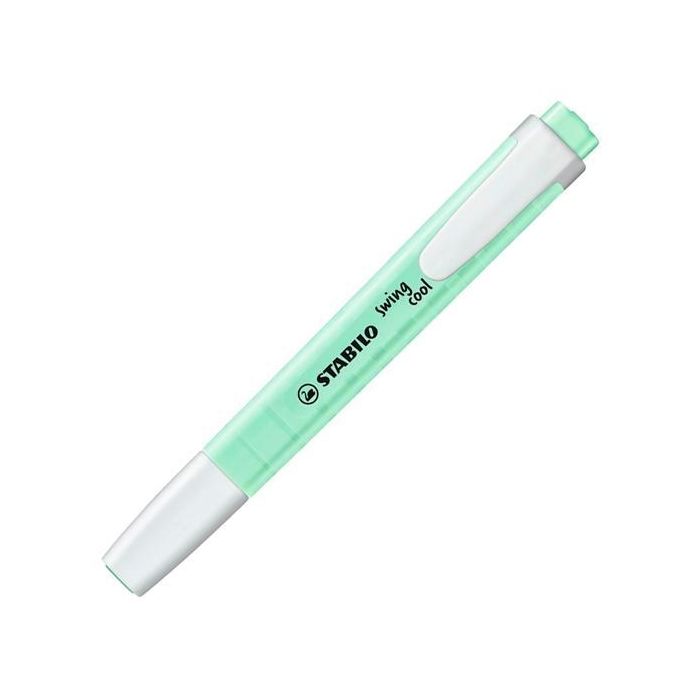 Stabilo Marcador Fluorescente Swing Cool Pastel Menta Caja 10 Ud